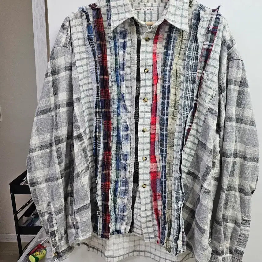 [BUNJANG] Rebuild by Needles Patchwork Shirt / [F]리빌드 바이 니들스 셔츠
