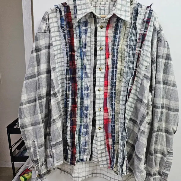 [BUNJANG] Rebuild by Needles Patchwork Shirt / [F]리빌드 바이 니들스 셔츠