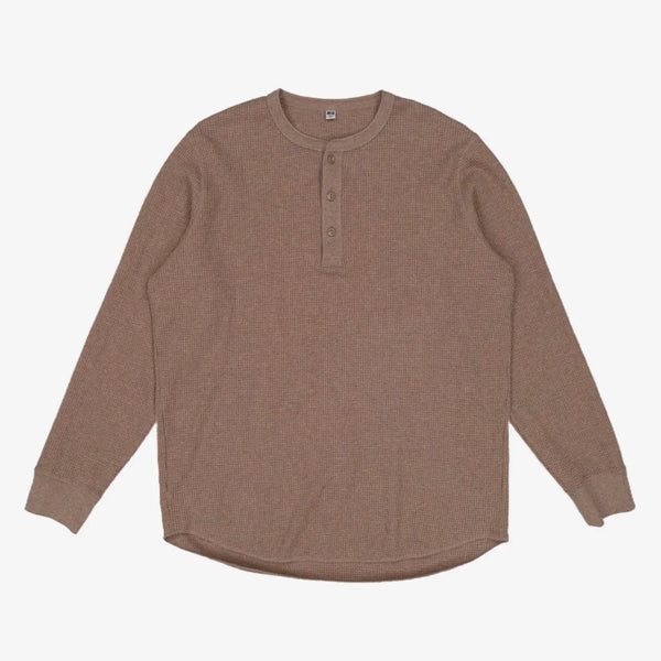 [BUNJANG] Uniqlo Waffle Henley Long Sleeve T-Shirt XL / 유니클로 와플 헨리넥 긴팔티 XL