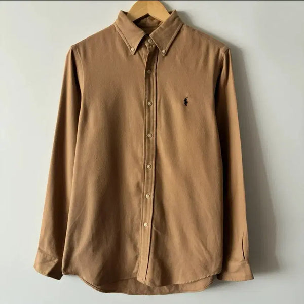 [BUNJANG] Polo Ralph Lauren Brown Classic Fit Shirt / qr인증 가능) 폴로 브라운 셔츠 팝니다