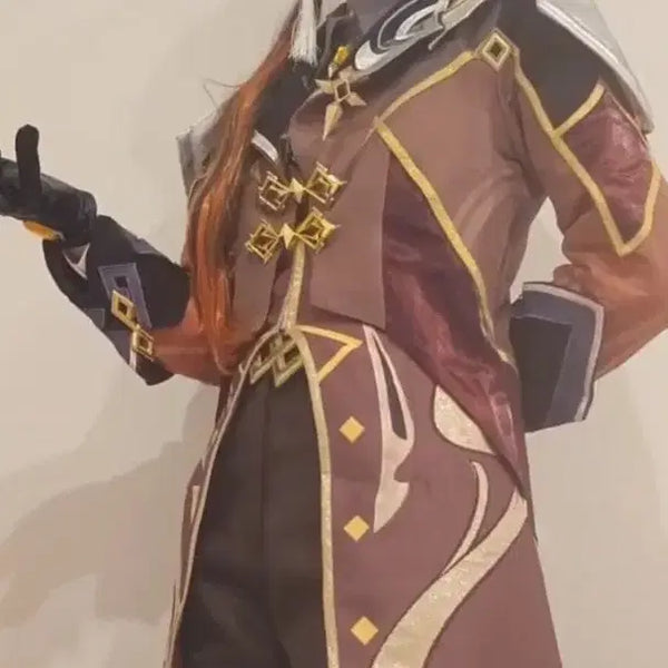 [BUNJANG] Genshin Impact Zhongli Yaong Shop S Size Cosplay Costume and Wig Set / 원신 종려 야옹샵 고퀄샵 s 코스 가발 의상 판매합니다
