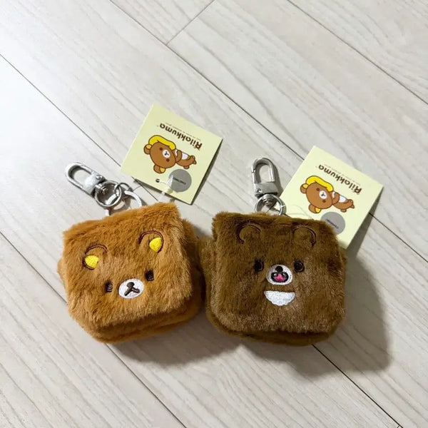 [BUNJANG] Rilakkuma & Kogumaychan Mini Pouch, Airpods Case, Keyring Bundle Set / [일괄] 리락쿠마 차이로이코구마 미니 파우치 에어팟 케이스 키링 세트
