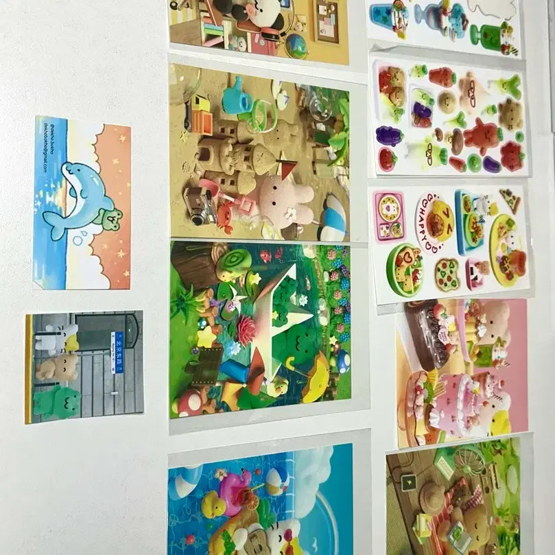[BUNJANG] DECOVOCO Sticker and Postcard Bundle Set / 데코보코 스티커 엽서 일괄 판매
