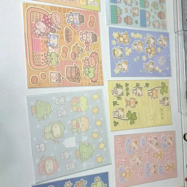 [BUNJANG] Fluffy Stickers Bundle Set / 폼폼 스티커 일괄 판매
