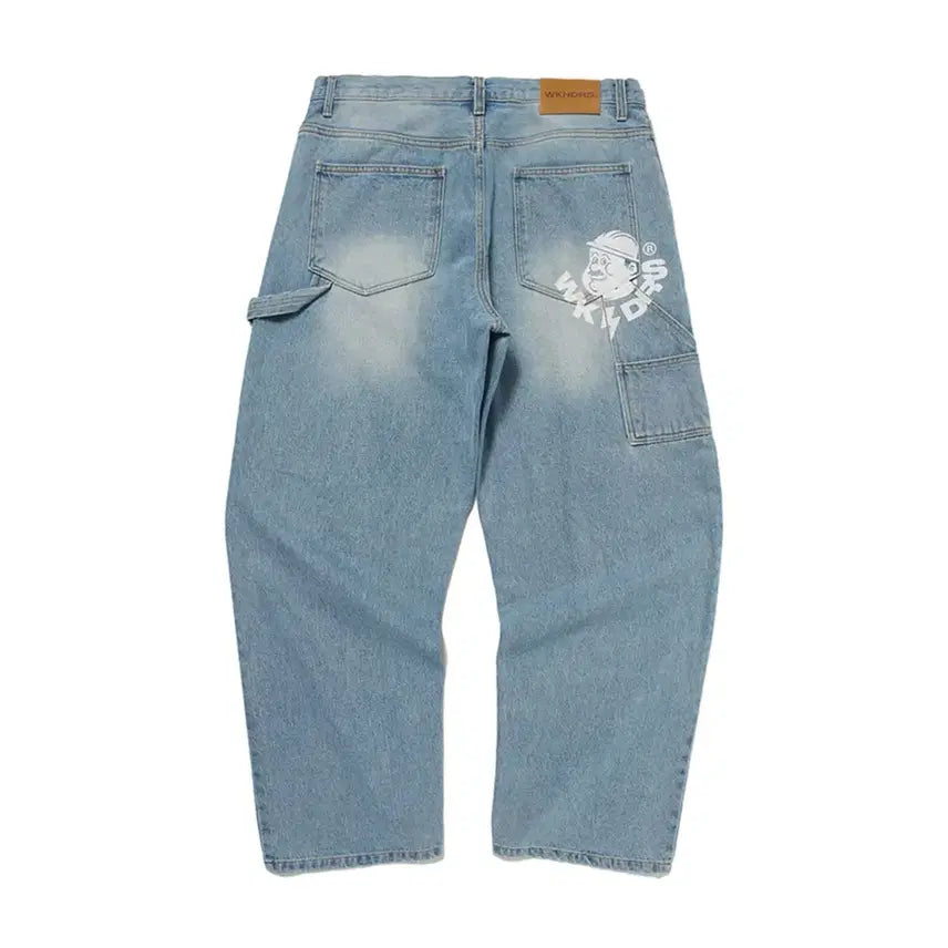 [BUNJANG] WeCandus Worker Pants Blue Denim Pants / 위캔더스 WORKER PANTS 블루 데님 팬츠 바지 M&L