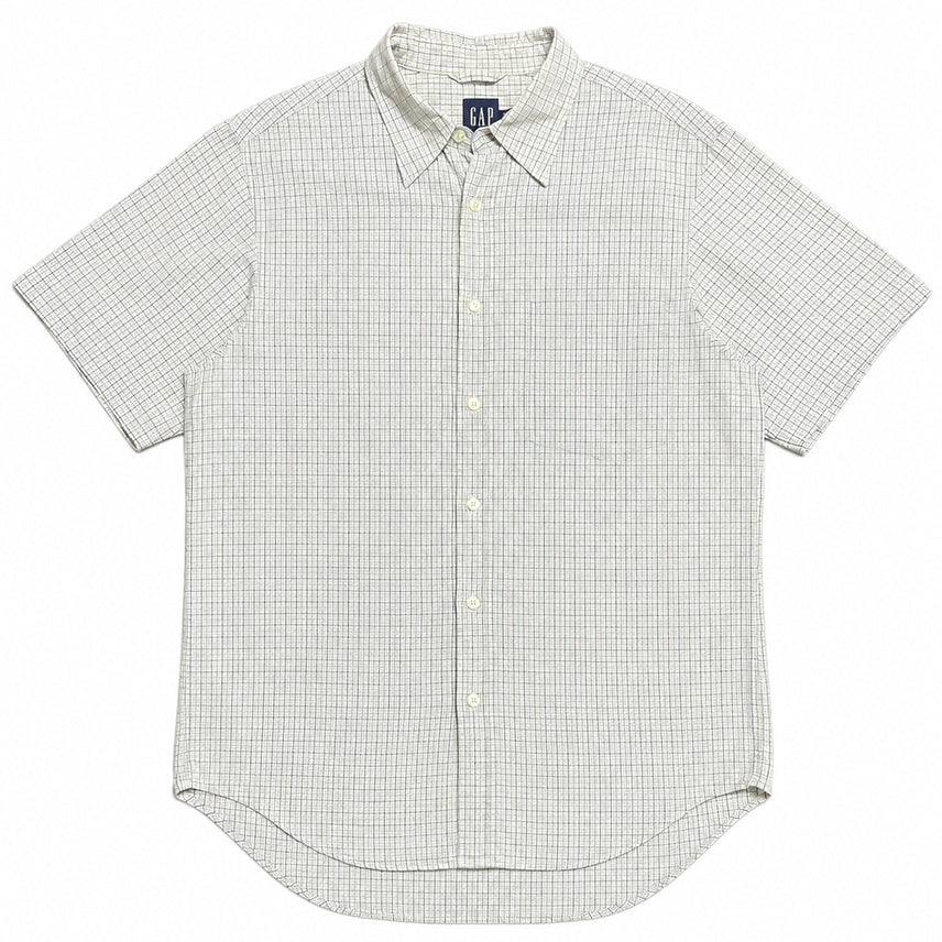 [BUNJANG] GAP Vintage Plaid Short Sleeve Shirt M / USA 00s 미국빈티지 y2k 아메카지 갭 빈티지 체크 반팔 셔츠 M