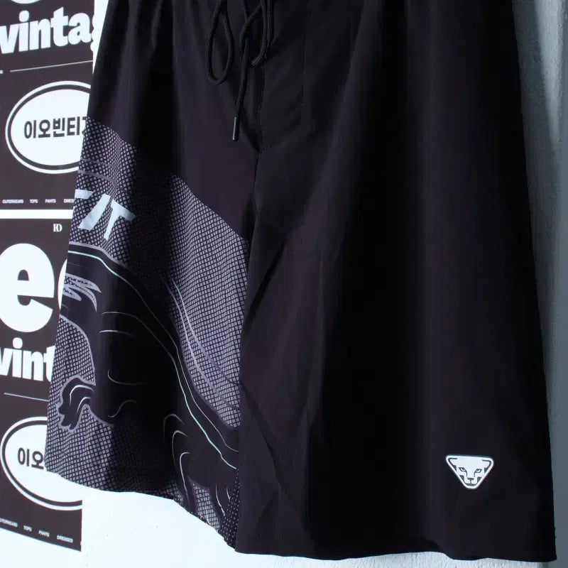 [BUNJANG] Dynafit Black Banded Swim Shorts (L-XL) / (L-XL) 다이나핏 반바지 팬츠 밴딩 블랙 스윔 운동-P10351
