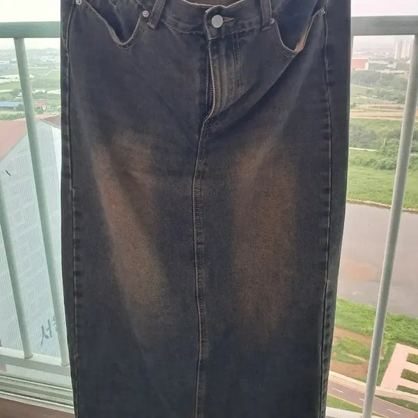 [BUNJANG] Denim Long Skirt XL / 청데님 롱스커트XL