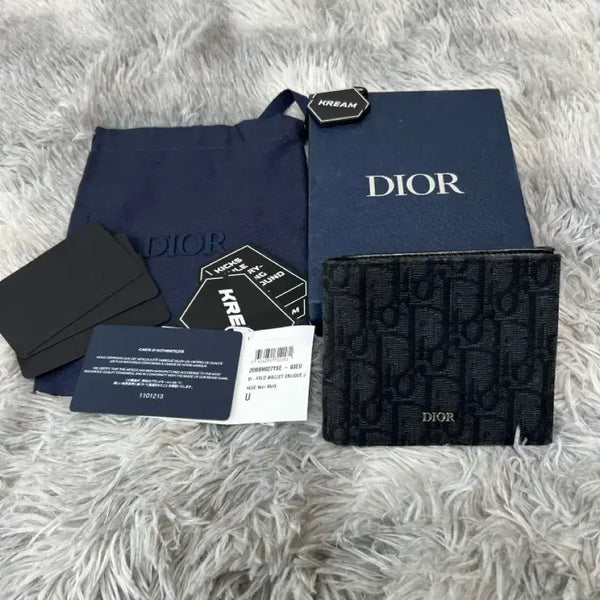 [BUNJANG] Dior Dior Oblique Bifold Wallet Black / 디올 오블리크 반지갑