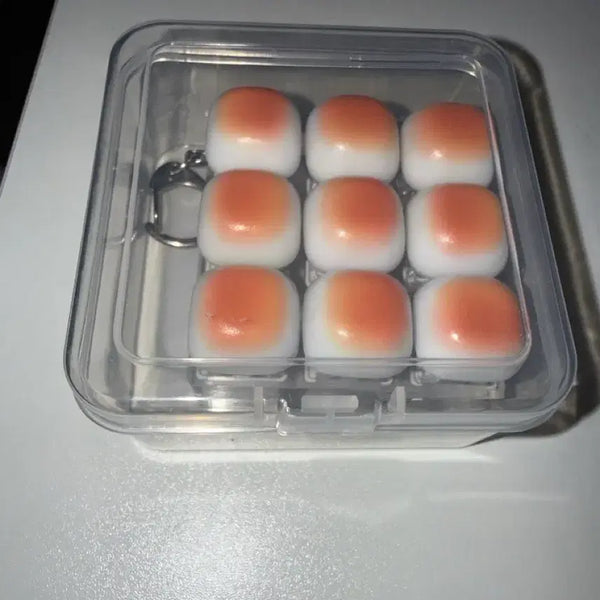 [BUNJANG] Toasted Marshmallow Clicker Keychain / 구운 마쉬멜로우 클릭커 키링