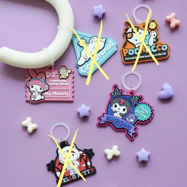 [BUNJANG] Sanrio Rubber Charm Keychain / 산리오 러버 메지루시 키링