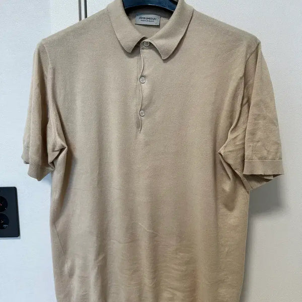 [BUNJANG] John Smedley Knit Polo Beige / JOHN SMEDLEY KNIT POLO_BEIGE