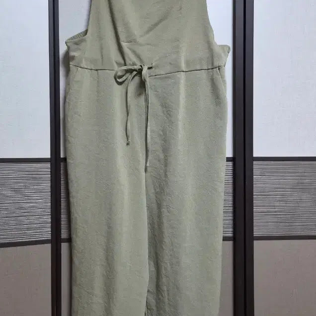 [BUNJANG] Khaki Overalls Jumpsuit / 카키 멜빵바지