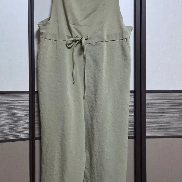[BUNJANG] Khaki Overalls Jumpsuit / 카키 멜빵바지