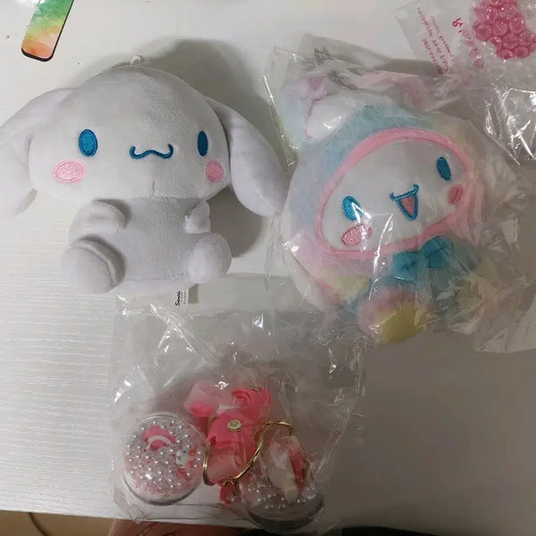 [BUNJANG] Cinnamoroll Doll & Keyring Bundle Set / 일괄) 시나모롤 인형 + 키링