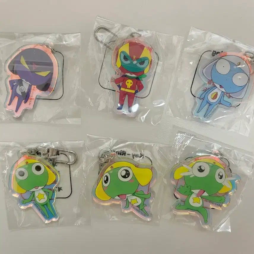 [BUNJANG] Keroro Group Acrylic Keyring Bundle Set / 케로로 아크릴 키링 일괄