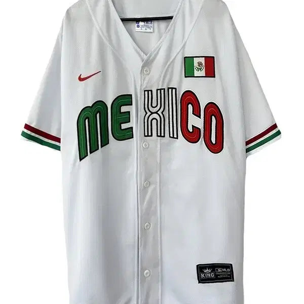 [BUNJANG] KING Mexico Embroidered Logo Baseball Jersey / [XL] KING 멕시코 자수로고 베이스볼저지