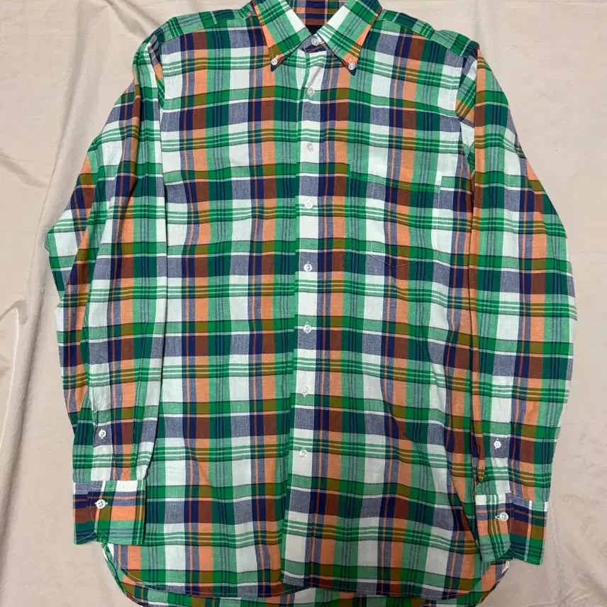[BUNJANG] Drakes Madras Shirt Size 16 / 드레익스 마드라스 셔츠 16