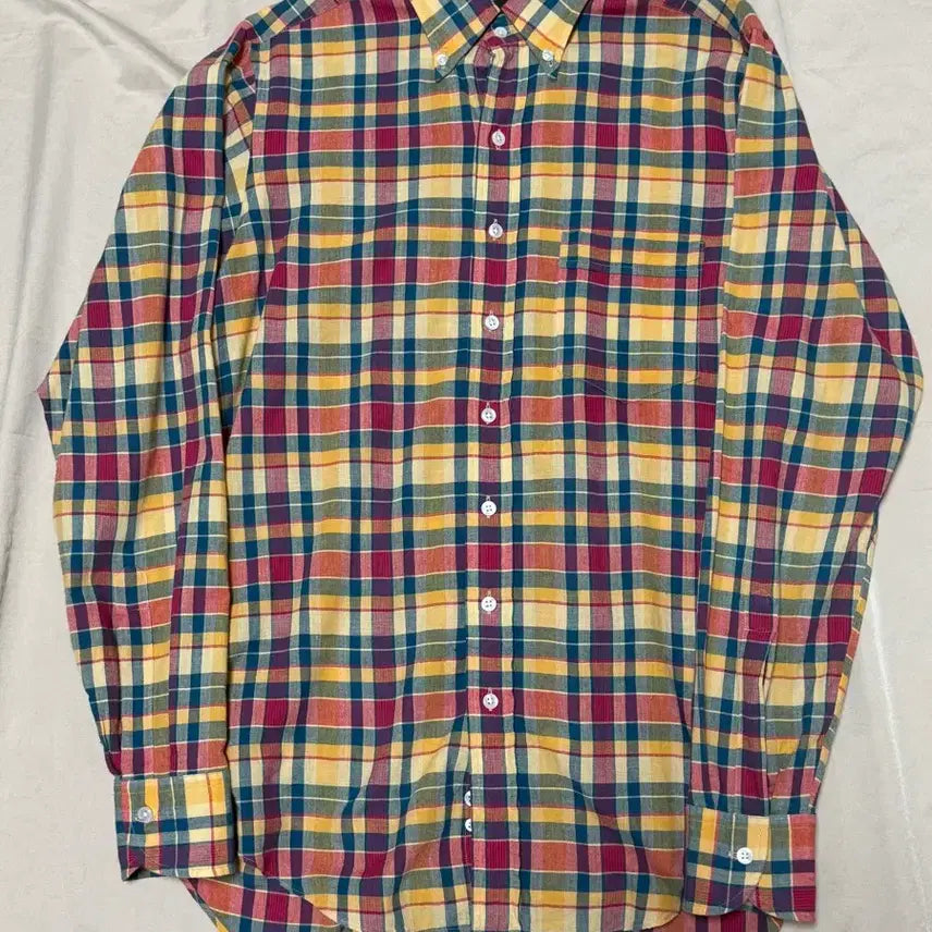 [BUNJANG] Drakes Madras Shirt Size 16 / 드레익스 마드라스 셔츠 16