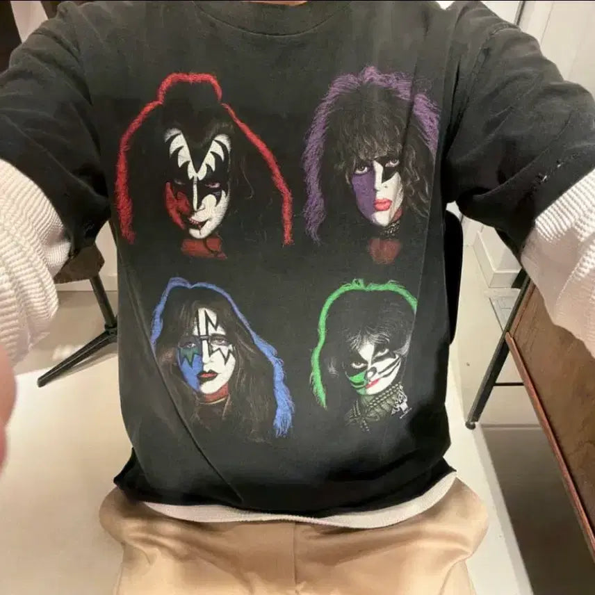 [BUNJANG] 90s Kiss Band T-Shirt / 90s Kiss 밴드 티셔츠