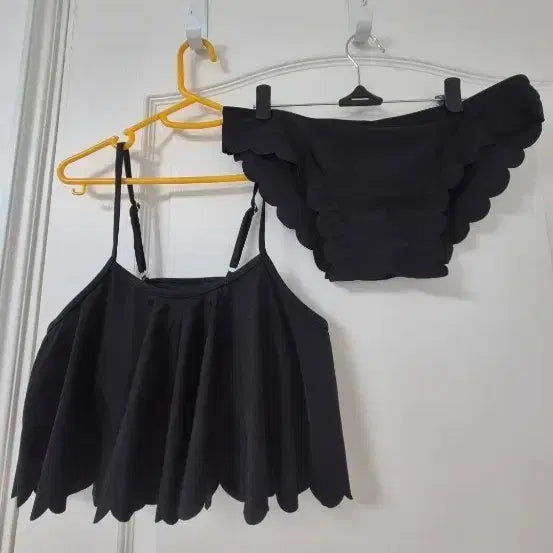[BUNJANG] Ruffle Bikini Black / 프릴 비키니 블랙