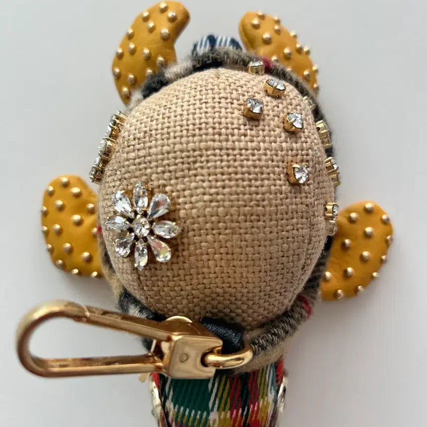 [BUNJANG] Burberry Check Turtle Charm Keyring / 정품*버버리 체크 거북이 키링