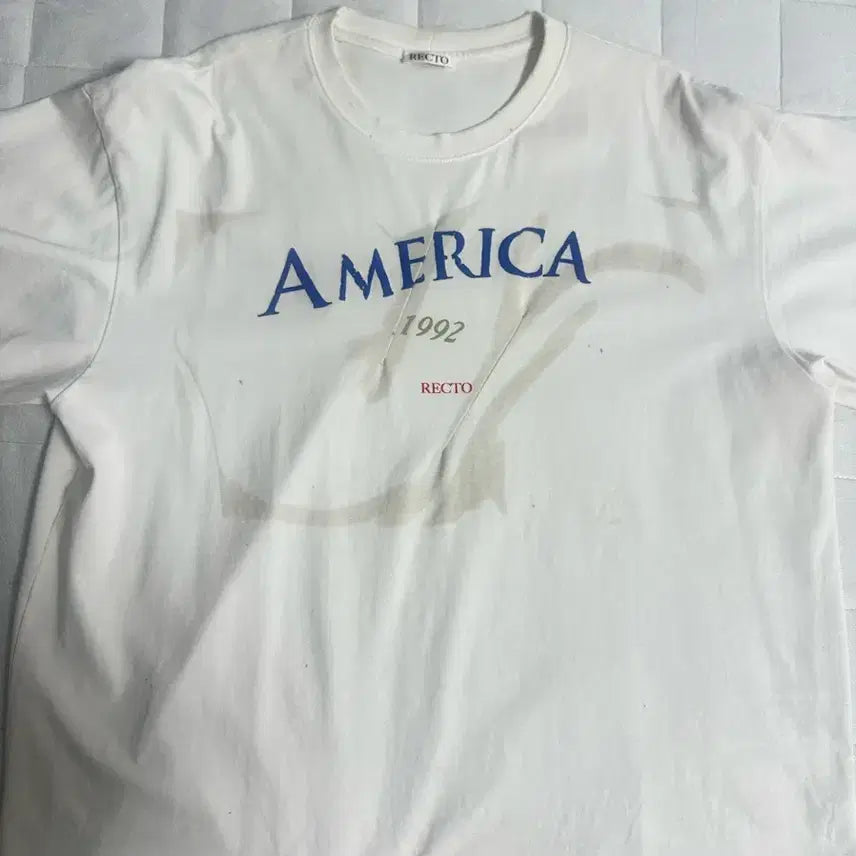[BUNJANG] Recto America Short Sleeve T-Shirt / 판매)렉토 아메리카 반팔 티셔츠