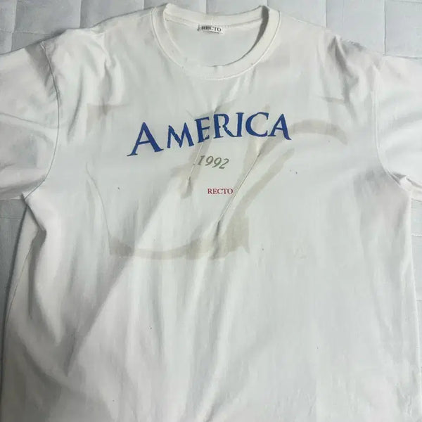 [BUNJANG] Recto America Short Sleeve T-Shirt / 판매)렉토 아메리카 반팔 티셔츠