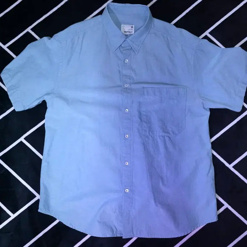 [BUNJANG] HOLY SUN Full Denim Shirt Sky Blue M / 홀리선 풀 데님 셔츠 스카이블루 M