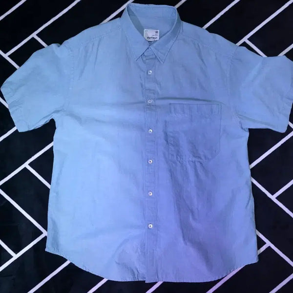 [BUNJANG] HOLY SUN Full Denim Shirt Sky Blue M / 홀리선 풀 데님 셔츠 스카이블루 M