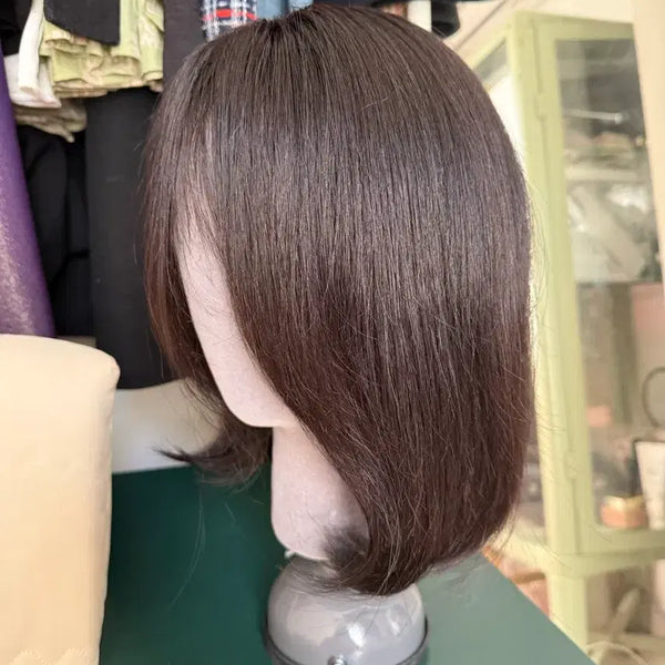 [BUNJANG] 100% Human Hair Bob Cut Wig - Black / 100프로 인모(블랙, 보브컷) 통가발 판매 / 검색어 항암가발 탈모