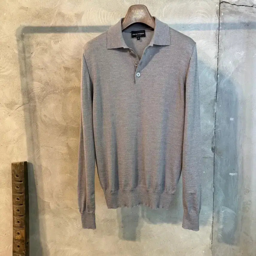 [BUNJANG] Emporio Armani Classic Polo Knit Men's Size 100 / 엠포리오 아르마니 클래식 폴로니트 남성100