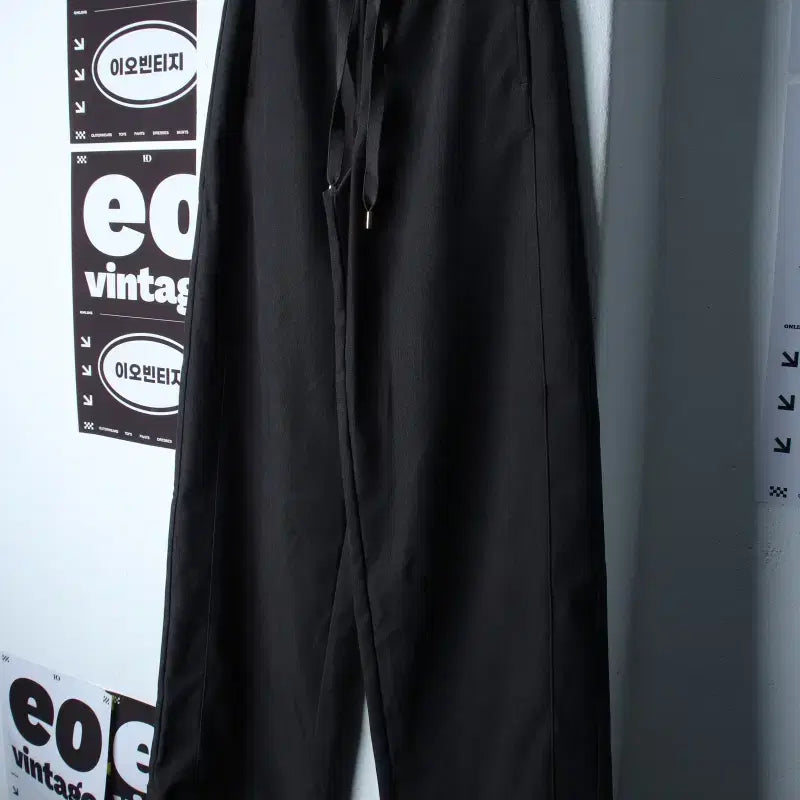 [BUNJANG] Zara Wide Fit Banding Training Pants Charcoal / W(S) 자라 트레이닝복 바지 와이드핏 밴딩 차콜 놈코어-P10389