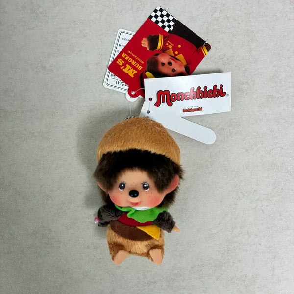 [BUNJANG] Monchhichi Hamburger Keyring / 몬치치 햄버거 키링