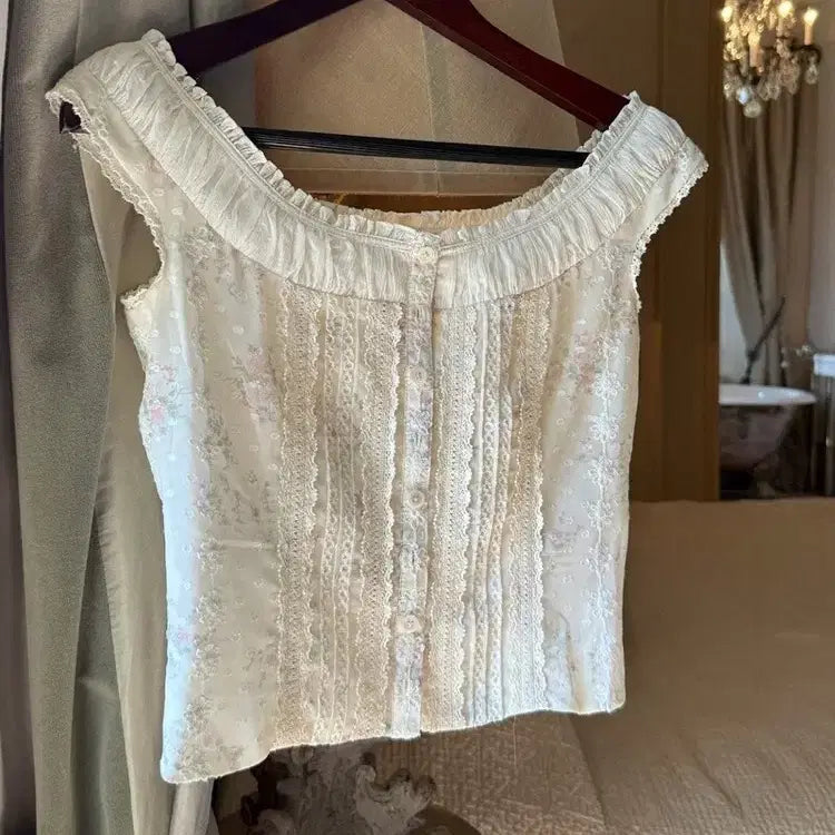 [BUNJANG] Labelleblanck Clara Top S / 라벨르블랑 클라라 탑 S