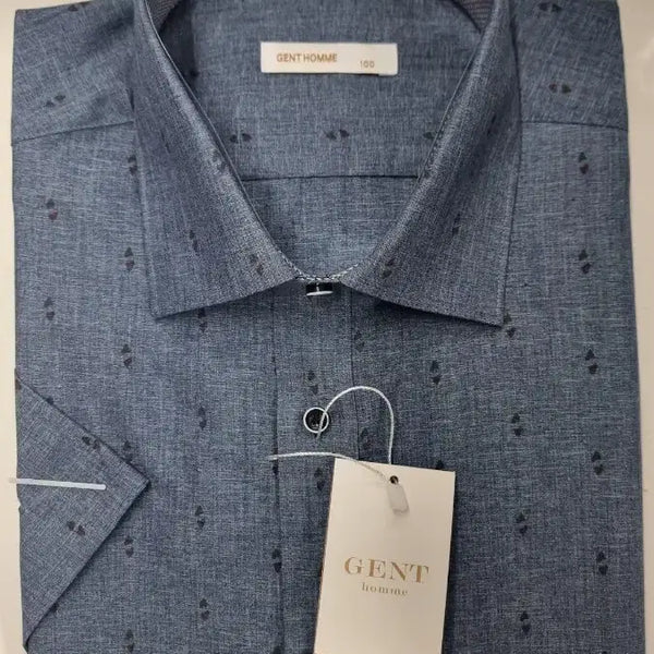 [BUNJANG] Genthomme Navy Polka Dot Pattern Shirt Men's / 젠트옴므 네이비 도트패턴 셔츠 남성용