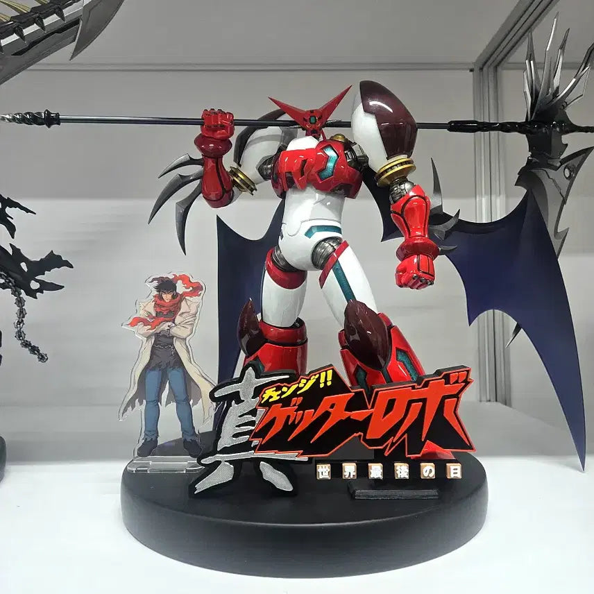 [BUNJANG] Blitzway Jin Getter Dragon Acrylic Figure with Resin Logo / [블리츠웨이] 진겟타+아크릴피규어+레진로고