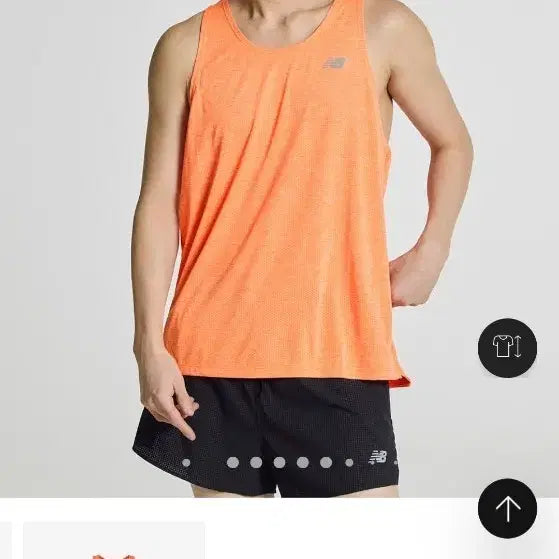 [BUNJANG] New Balance Running Singlet Sleeveless L Orange / 뉴발란스 러닝 싱글렛 민소매 L 오렌지