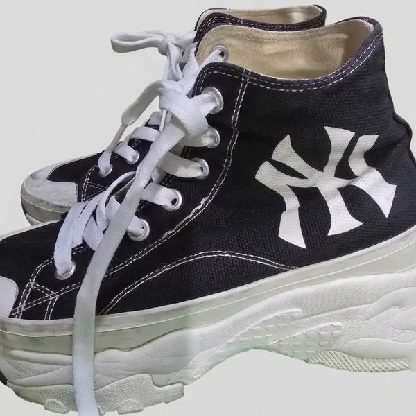 [BUNJANG] MLB Chunky High New York Yankees Sneakers (250) / MLB 청키 하이 뉴욕양키스 250