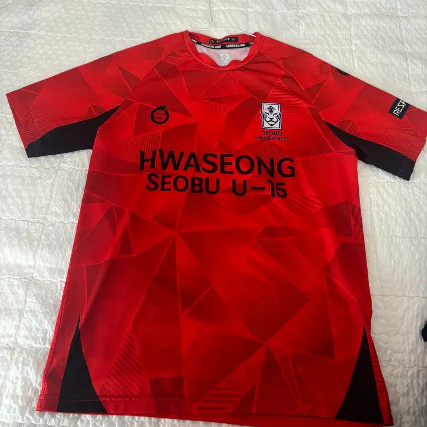 [BUNJANG] Hwaseong City West Football Club Uniform Jersey / 화성시 서부 축구부 유니폼