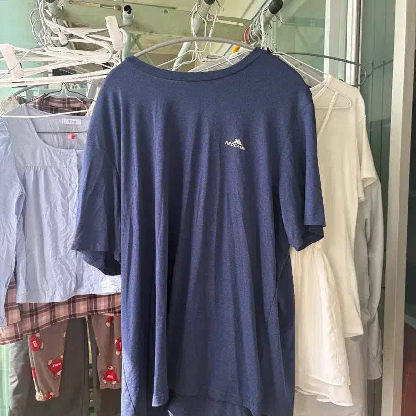 [BUNJANG] Redcamp Men's Half Sleeve T-Shirt Navy / 레드캠프 남성 반팔티 115