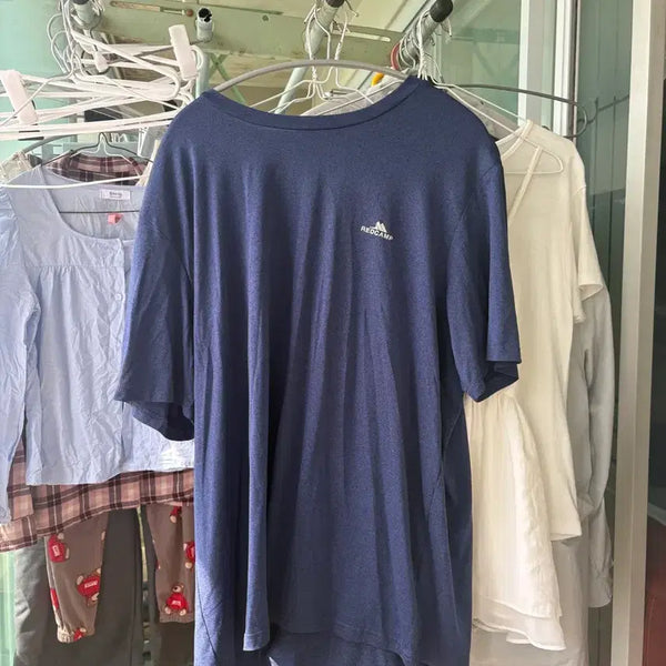 [BUNJANG] Redcamp Men's Half Sleeve T-Shirt Navy / 레드캠프 남성 반팔티 115