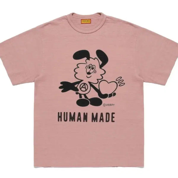 [BUNJANG] Human Made x VERDY Graphic T-Shirt Pink XL / 휴먼메이드 베르디 그래픽 티셔츠 핑크분홍 잠실 스토어 한정 XL