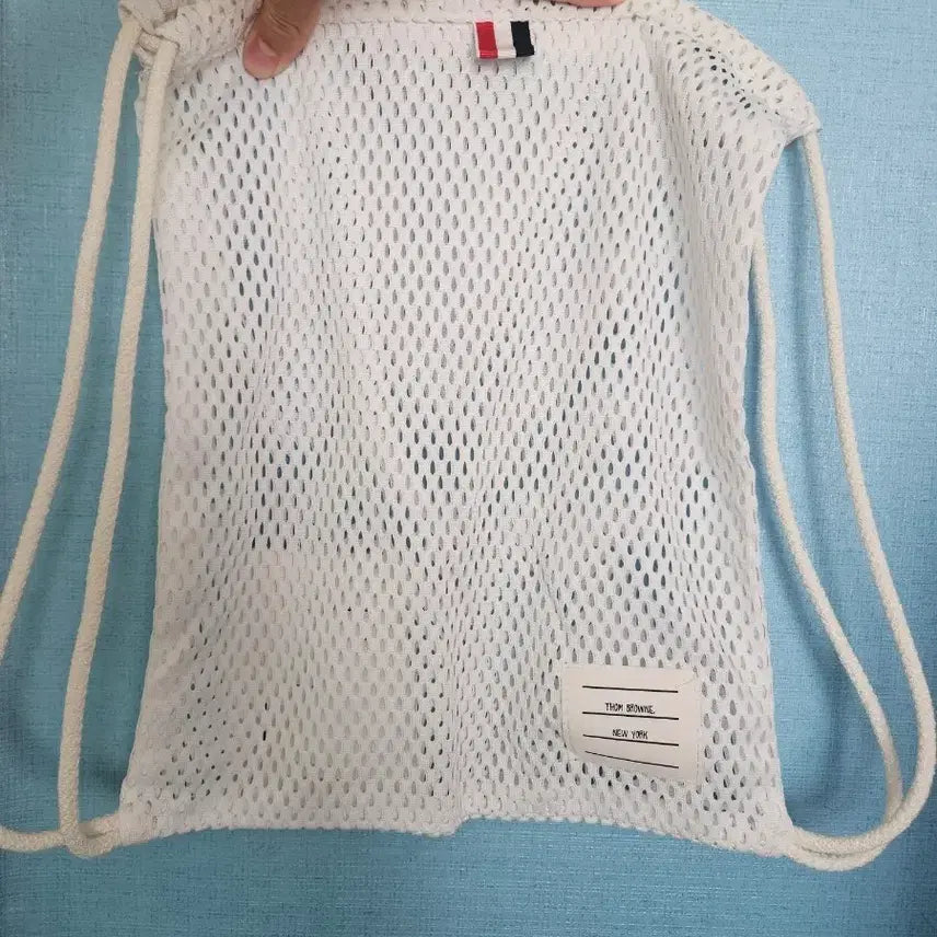 [BUNJANG] Thom Browne White Mesh Pouch Bag / 톰브라운 메쉬 주머니.흰색