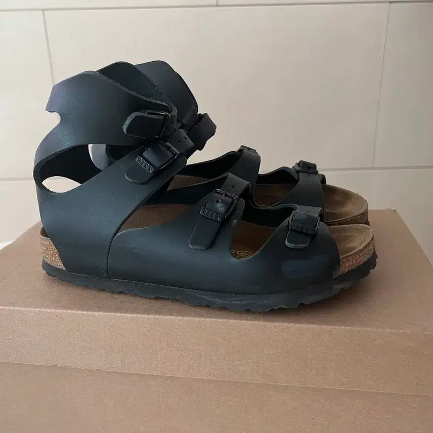 [BUNJANG] Birkenstock Athen Black Sandals / 정품 버켄스탁 아테네 블랙