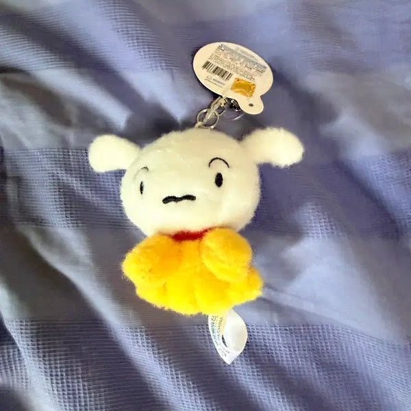 [BUNJANG] Crayon Shin-chan Boong-boong Dog Yellow Plush Keychain / 키링 인형 옐로우 흰둥이