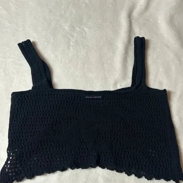 [BUNJANG] Atelier Edition Crochet Summer Top Size 2 / 아뜰리에 에디션 크로셰 여름 탑