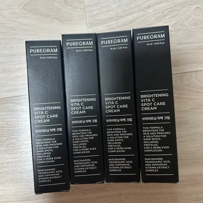 [BUNJANG] Puregram Brightening VitaC Spot Care Cream 4-Piece Bundle / 새상품 퓨어그램 브라이트닝 비타C 스팟케어 크림 4개일괄 반택포함