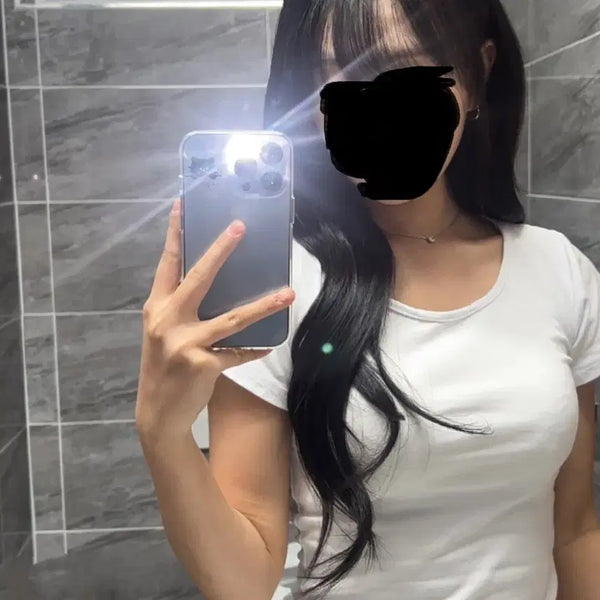 [BUNJANG] 18-inch Black Soft Tip Hair Extensions (1.5 Packs) / 붙임머리 18인치 블랙 한팩 반 소프트팁