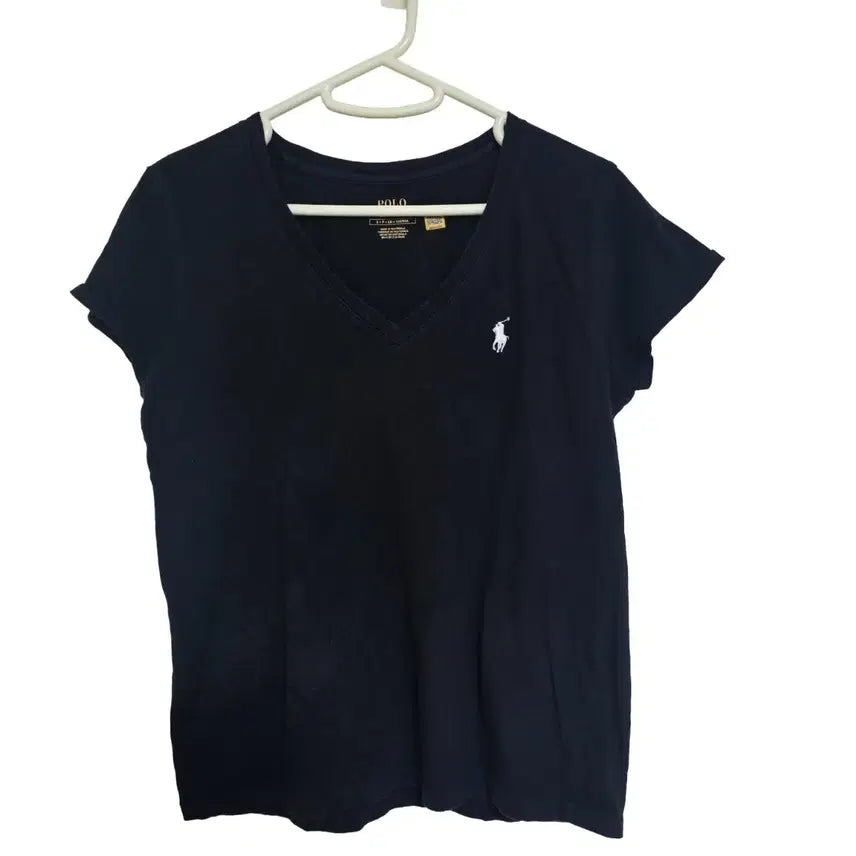 [BUNJANG] Polo Ralph Lauren QR V-Neck Short Sleeve T-Shirt (S) / 폴로 랄프로렌 QR 브이넥 반팔 티셔츠 (S)